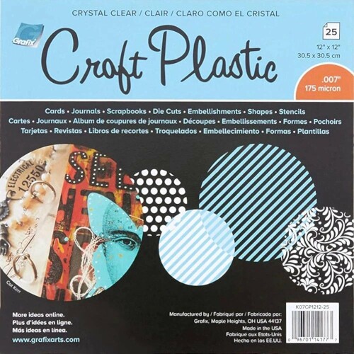 CRAFT PLASTIC Crystal Clear 12x12 Sheets