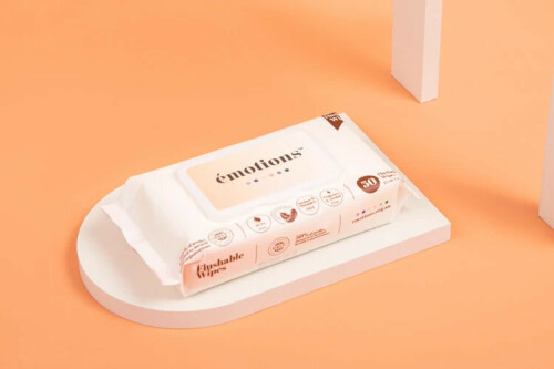 Buy our Flushable wipes box. These wipes can be used for personal as well as surface cleaning. These are biodegradable and can be flushed down after use. These wipes are more suitable for use as compared to dry toilet paper and clean better. For more information visit our website https://emotions.org.au/products/flushable-wipes-box-of-9-packets