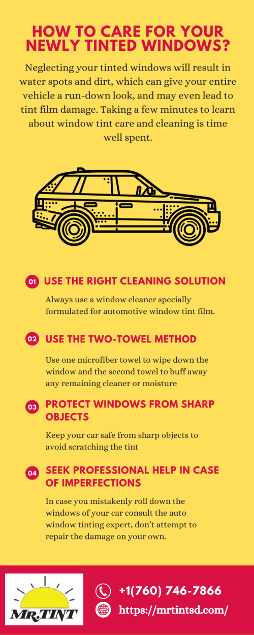 How to Care for your Newly Tinted Car Windows