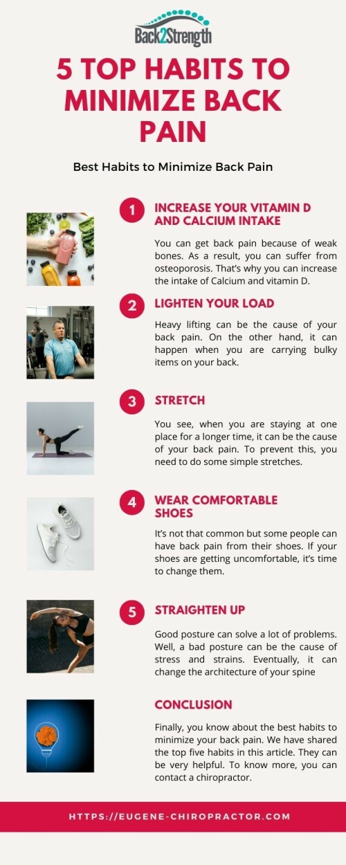 5 Top Habits to Minimize Back Pain