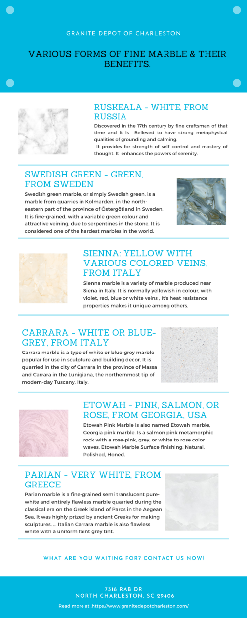 Various Forms of Fine Marble and Their Benefits