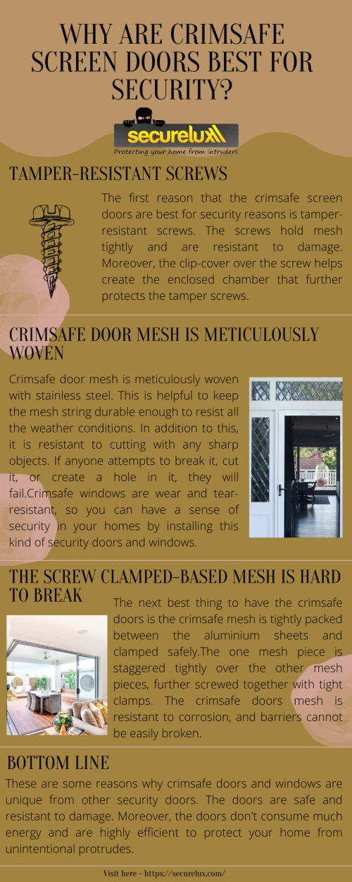 Why Are Crimsafe Screen Doors Best for Security?
