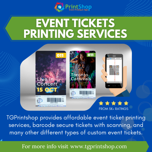 event's tickets printing