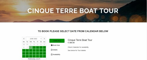 Best Cinque Terre Boat Tours , experience the stunning landscape of the five lands from the sea, swim in the turquoise waters only reachable by boat ride.

https://www.cinqueterretours.com/tours/cinque-terre-boat-tour/