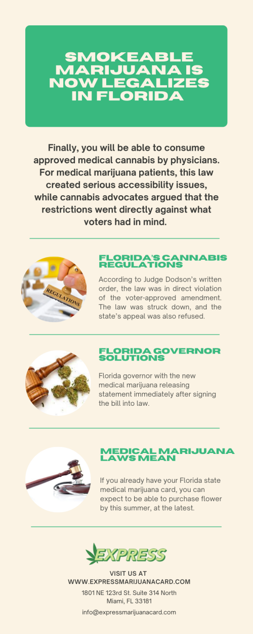 Smokeable Marijuana Is Now Legalizes In Florida