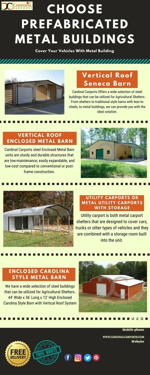 Choose PREFABRICATED METAL BUILDINGS