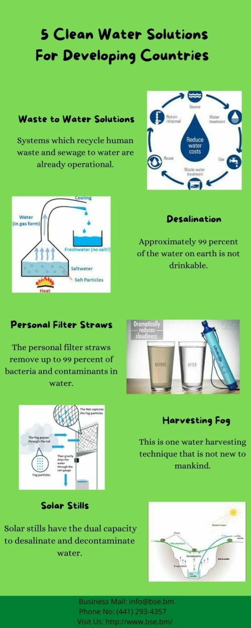 Bermuda Sanitation and Engineering have combined the services of repair plumbing, sewer and drain cleaning, cesspit and septic tank cleaning, repair and maintenance, video inspection, water leak detection, water tank cleaning, and portable toilet rentals. The core function of BSE is to address problems that arise in the movement of water, be it potable or waste. The concept of BSE is to stay at the forefront of technology in wastewater management and drainage clearing. These advances will allow them to perform services more economically and less intrusively.
https://www.bse.bm/