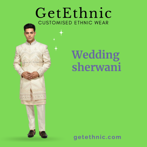 We offer the best Indian wedding sherwani in the market. Our sherwani is made of high-quality materials and are designed to make you look your best on your big day. We offer a wide variety of designs and colors to choose from. We have a wide variety of sherwanis to choose from, and our prices are unbeatable. We also offer custom-made sherwanis to ensure that you get the perfect fit. We specialize in providing high-quality sherwani for weddings. We believe that every wedding is special and deserves the best possible care. That's why we offer a wide range of services to make your big day even more memorable. From custom-made sherwani to rental services, we've got you covered. So if you're looking for the perfect way to add a touch of class to your wedding, look no further than Get Ethnic. Contact us today to learn more about our services and how we can help make your dream wedding a reality.

For more info:-https://getethnic.com/groom-wedding-sherwani/