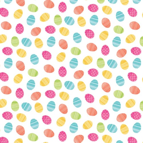12x12 Easter cardstock, fun, colorful Easter eggs on white background. - from American CraftsFun, colorful Easter eggs arrayed on white background.
Single sided sheet
From Hello Spring Collection
Smooth surface
Acid & lignin free
American Crafts