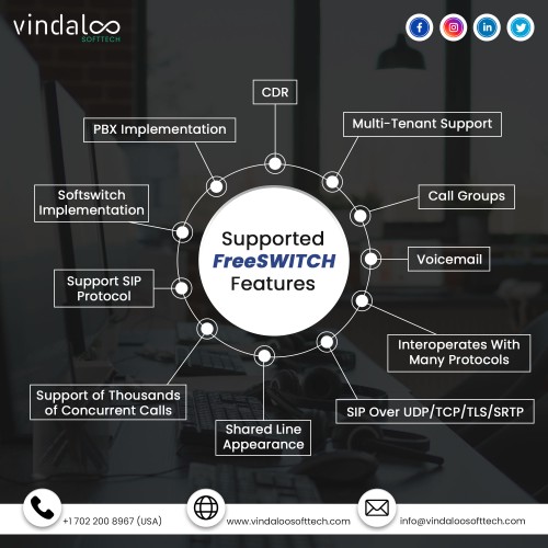 FreeSWITCH is a powerful #voip #framework that allows developers to create innovative and feature-rich solutions. We have compiled a list of FreeSWITCH features that our team of #freeswitch developers currently support.