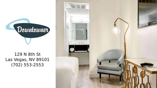 Downtowner Boutique Hotel
129 N 8th St
Las Vegas, NV 89101
(702) 553-2553

https://downtownerlv.com