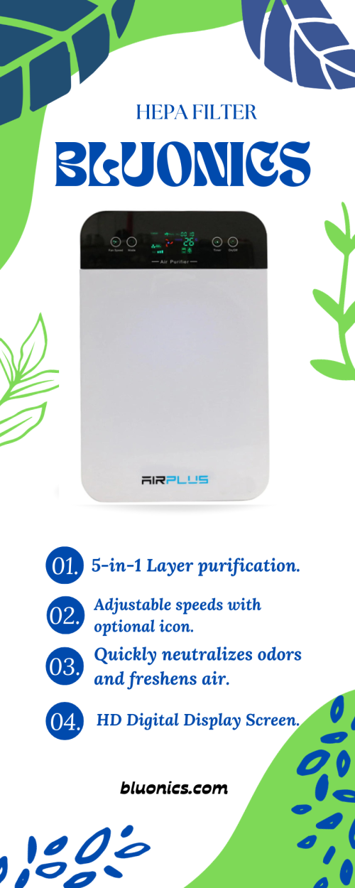 Bluonics Air Plus: Elevate Your Indoor Air Quality with Advanced Filtration Technology