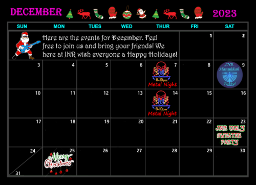 12 Dec Calendar