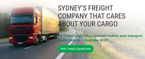 We’re specialists in interstate pallet freight across Australia. Speak us to get road freight quote, we are best freight brokers in Australia for oversize load.

https://ontimefreight.com.au/