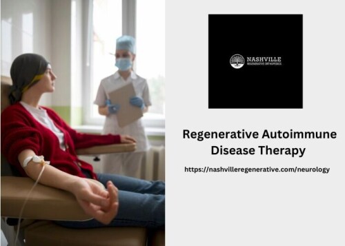 Experience groundbreaking regenerative autoimmune disease therapy, a revolutionary approach at the forefront of medical advancements. Our specialized clinic focuses on harnessing the body's own healing mechanisms to address autoimmune conditions. Through regenerative therapies, we aim to modulate the immune response and promote tissue repair, offering hope and relief for those affected. Read More at - https://nashvilleregenerative.com