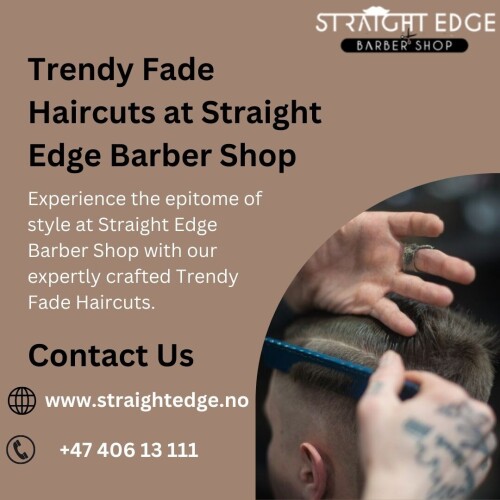 Experience the epitome of style at Straight Edge Barber Shop with our expertly crafted Trendy Fade Haircuts. Our skilled barbers blend creativity with precision to deliver fades that are not just cuts but statements. Step into a world of contemporary grooming, where your style meets expertise. Visit us for the latest in trendsetting fades and redefine your look with Straight Edge Barber Shop.
Visit our website: https://www.straightedge.no/services/