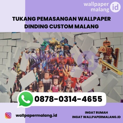 TUKANG PEMASANGAN WALLPAPER DINDING CUSTOM MALANG