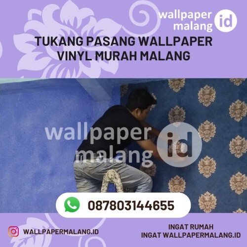 Tukang pasang wallpaper vinyl murah malang