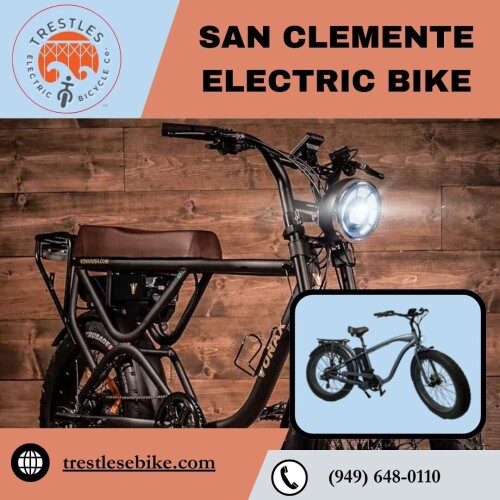 Discover the scenic wonders of the city with San Clemente Electric bike from Trestles. Embrace sustainable transportation as you effortlessly navigate the coastal terrain. Experience the thrill of exploring hidden gems, picturesque beaches, and charming neighborhoods with our cutting-edge electric bikes. Enjoy the freedom of riding in style while immersing yourself in the natural beauty of San Clemente. Unleash your adventurous spirit and create unforgettable memories with San Clemente Electric Bike rentals. Visit:https://trestlesebike.com/