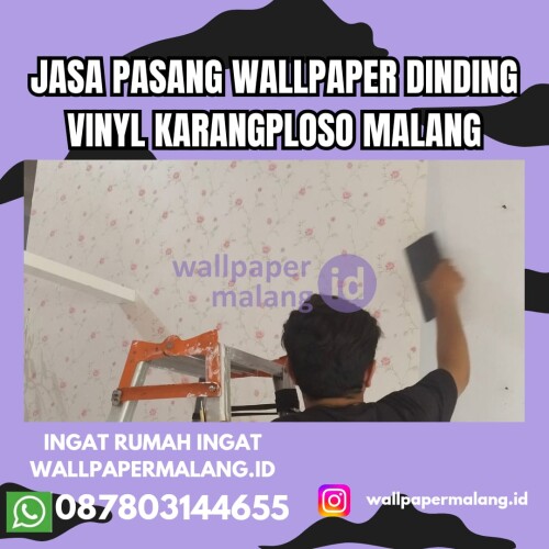 Jasa pasang wallpaper dinding vinyl karangploso malang