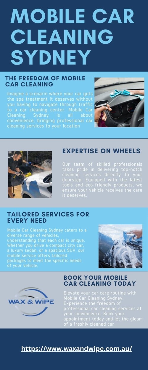 At Wax & Wipe, we recognize the significance of car cleanliness and its influence on your vehicle. We are committed to providing knowledgeable car cleaning services tailored to your car's needs. Our comprehensive car cleaning systems encompass both interior and exterior cleaning.