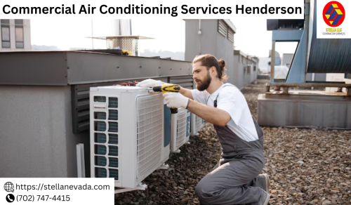 Stella LLC offers top-notch Commercial Air Conditioning Services Henderson, ensuring your business stays cool and comfortable year-round. Our expert technicians specialize in installation, maintenance, and repair of commercial AC systems, providing efficient and reliable solutions tailored to your needs. With prompt service and competitive pricing, Stella LLC is your trusted partner for all HVAC requirements. Experience unparalleled customer satisfaction and optimal climate control with our comprehensive services. Choose Stella LLC for the best Commercial Air Conditioning Services in Henderson and keep your business running smoothly.
https://stellanevada.com/commercial-services-overview/commercial-air-conditioning-services