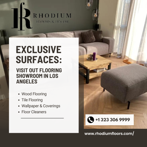 Purveyors of exclusive surfaces, Rhodium Floors is known for quality finishes, innovative designs, and white-glove service.