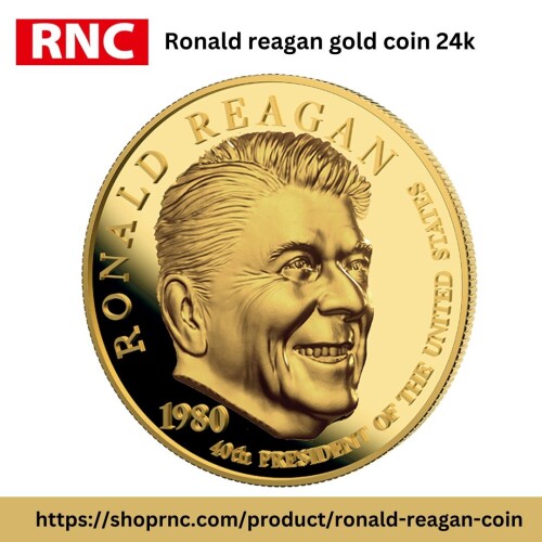 ronald reagan gold coin 24k