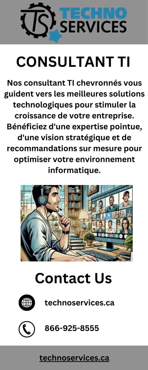 Nos consultant TI chevronnés vous guident vers les meilleures solutions technologiques pour stimuler la croissance de votre entreprise. Bénéficiez d'une expertise pointue, d'une vision stratégique et de recommandations sur mesure pour optimiser votre environnement informatique.