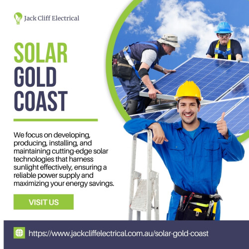 At the forefront of solar in Gold Coast, we excel in crafting, deploying, and managing advanced solar systems that capture sunlight with unmatched precision. Our expertise guarantees a dependable power source while optimizing your energy savings. From installation to maintenance, we ensure your solar setup operates at peak performance, helping you embrace sustainable energy effortlessly.

Visit: https://www.jackcliffelectrical.com.au/solar-gold-coast