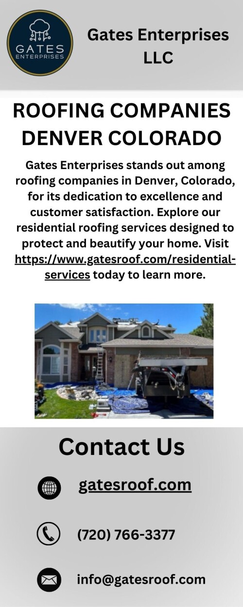 Gates Enterprises stands out among roofing companies in Denver, Colorado, for its dedication to excellence and customer satisfaction. Explore our residential roofing services designed to protect and beautify your home. Visit  https://www.gatesroof.com/residential-services today to learn more.