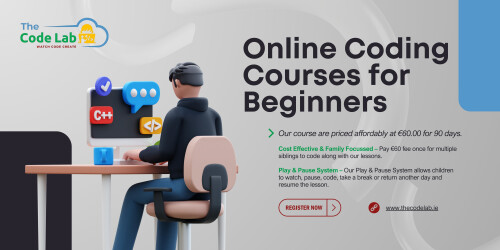 The Code Lab offers a comprehensive range of online coding courses for beginners seeking to kick start their journey into the world of coding. Our carefully curated programs provide step-by-step guidance, hands-on exercises, and expert support to help you build a strong foundation in programming languages: https://thecodelab.ie/code-at-home/