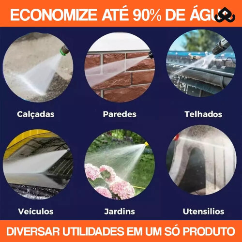 AnyConv.com Lavadora de Alta Pressão Portátil Sem Fios + Mangueira de 5M de Brinde PowerWash™ 4