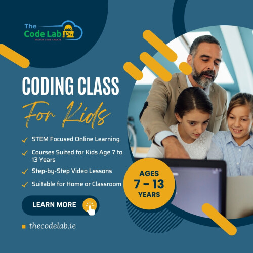 Elevate your child's digital literacy with Coding Classes for kids at The Code Lab. Our carefully crafted curriculum empowers students to explore the world of coding through engaging activities and real-world applications. With small class sizes and personalized guidance, students receive the attention they need to thrive in a tech-driven world: https://thecodelab.ie/