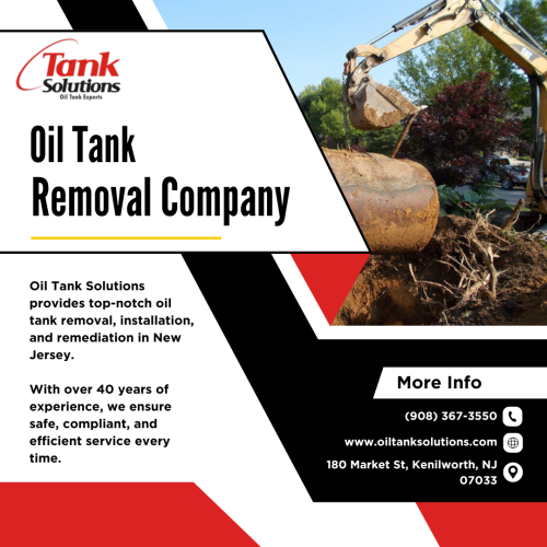 For reliable oil tank removal services in New Jersey, trust our experienced team. We specialize in safe, efficient tank removal, detection, and soil remediation. Serving NJ with expertise and care.