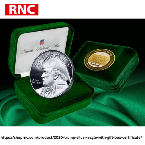 httpsshoprnc.comproduct2020 trump silver eagle with gift box certificate