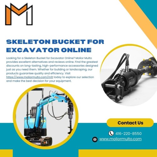 Looking for a Skeleton Bucket for Excavator Online? Molior Multo provides excellent alternatives and reviews online. Find the greatest discounts on long-lasting, high-performance accessories designed just as you need them. Whether for building or landscaping, our products guarantee quality and efficiency. Visit https://www.moliormulto.com/m1t today to explore our selection and make the best decision for your equipment.