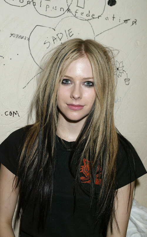 LONDON - APRIL 27: Singer Avril Lavigne performs on stage during her secret fan club gig at the Camd